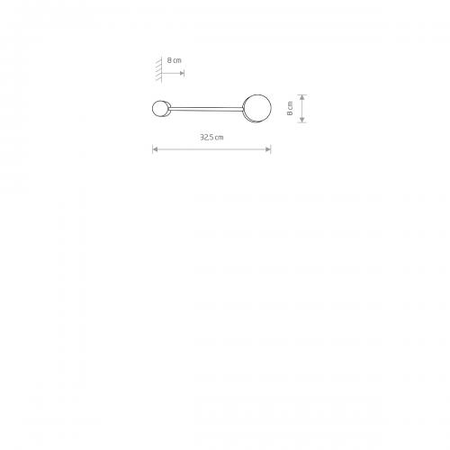 NOWODVORSKI - Аплик 7803 ORBIT WHITE I KINKIET S • GX53 1x8W • IP20