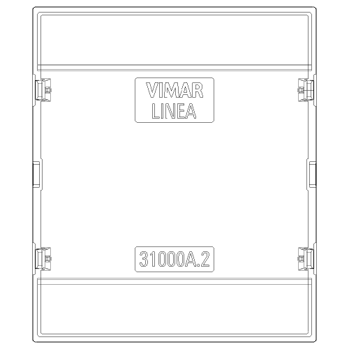 VIMAR - 31000A.2LC Аксиален Лицев панел за механизъм с индикация символ осветление 2М, canvas