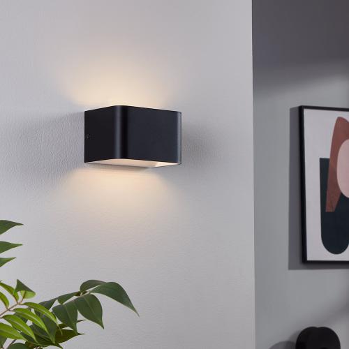 EGLO - LED Аплик SANIA 4 6W 670lm 3000K черен - 901016