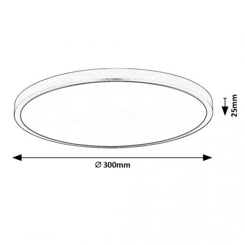 RABALUX - LED ceiling lamp PAULOS 24W 2230lm 4000K IP20 71073
