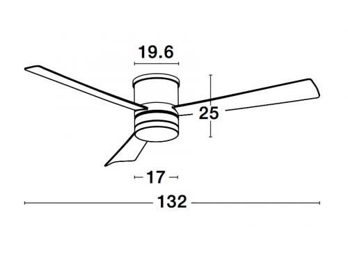 NOVA LUCE - fan SILKY  9953015 DC 35W AC 220 - 240V