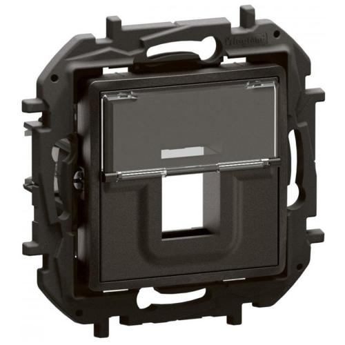 LEGRAND - Socket for RJ45 Keystone Black Niloe New NP170BK