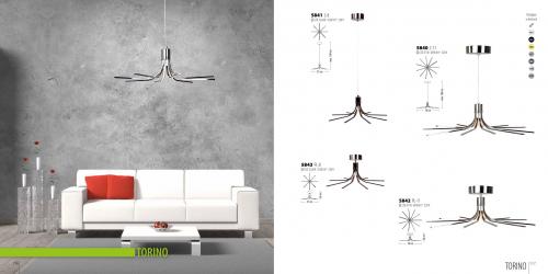 LIS LIGHTING - Плафон TORINO 5842PL-H91 LED 57W, 4390lm, H26, D78cm, хром