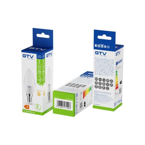 GTV Lighting - LD-SMGC30B-60  LED лампа 6W E14 3000K AC220-240V 120° 200lm