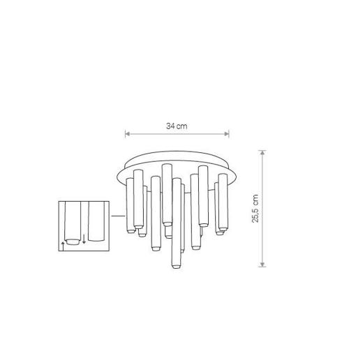 NOWODVORSKI - ceiling luminaire  STALACTITE 9054