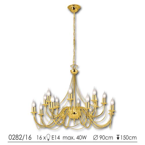 LIS LIGHTING - Retro 0282/16 H06 gold
