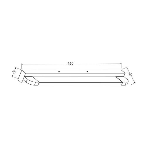 VIVALUX - LED bathroom fixture MODENA LED 9W CL 4000K VIV004321