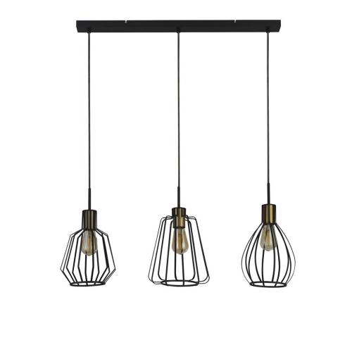 SEARCHLIGHT - Ceiling Pendant MELBOURNE 24053-3BK E27 3x60W