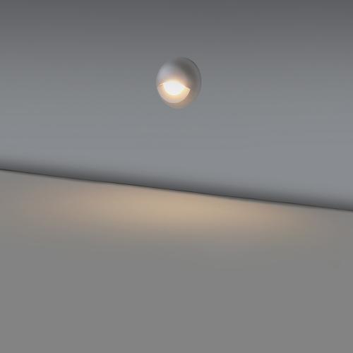 POLARIS LIGHTING - LED Луна за външен монтаж BUTTON Ø50х15.8mm 1.2W 102lm 3000K 120° IP67 сива 6213