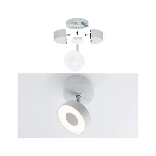PAULMANN - Окачване за спот 96821 URail rail spot base single spot max. 50W ~230V ✴Бяло