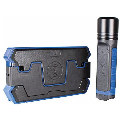 AS SCHWABE - INDU 2 Inductive charging station set 10W IP20 with flashlight 5-1000lm IP68 AS42831