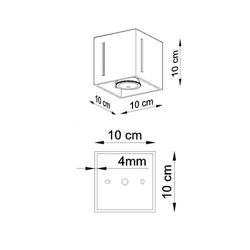 SOLLUX - ceiling luminaire    PIXAR black SL.0400