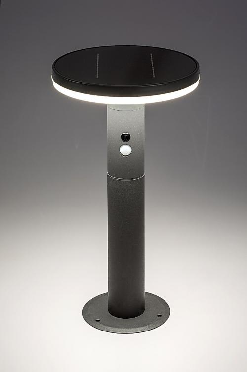 RABALUX - Стълб соларен със сензор ALASKA 77018 LED 10W, 250LM, IP44