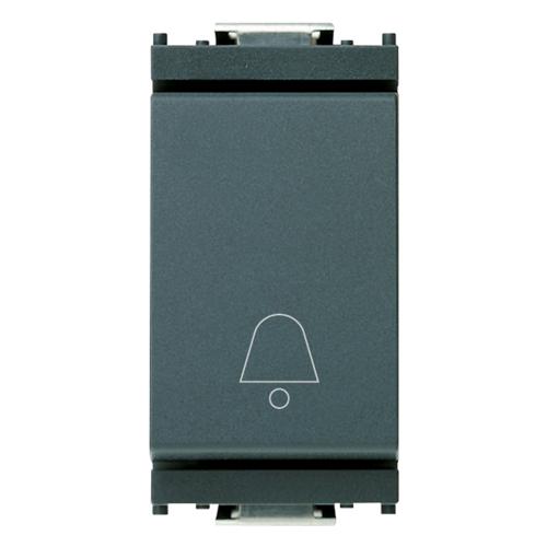 VIMAR - 16080.C - 1P NO 10A push bell symbol grey