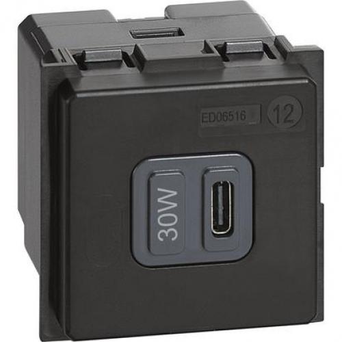 BTICINO - Type C USB charger for quick charge up to 30W K4288C2