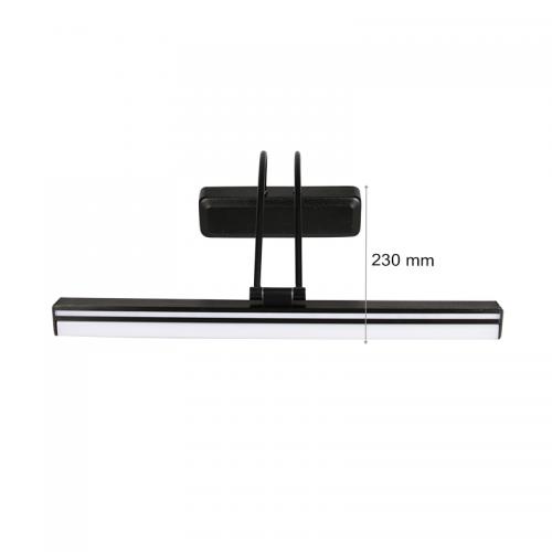 2R - LED WALL LIGHT BLACK 10W 6783 WITH SWITCH