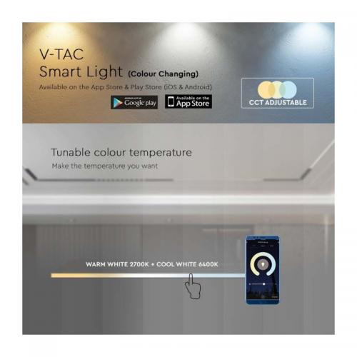 V-TAC - 8W LED Магнител Релсов SMART Пендел 3 в 1 SKU: 6889  VT-908D