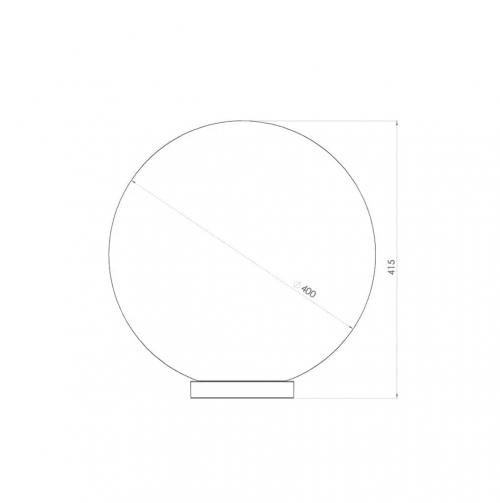 ATRA -  Park lamp 8230 Ф400х415 E27 IP44 12W