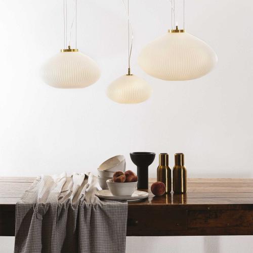 IDEAL LUX - Пендел 264547 PLISSE' SP1 D35 OTTONE SATINATO