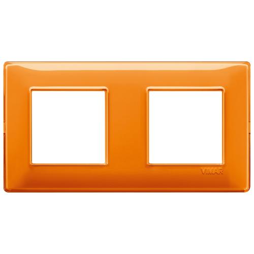 VIMAR - 14643.48 - Plate 4M (2+2) 71mm Reflex orange