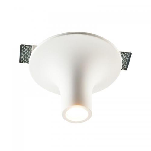 ACA LIGHTING - Луна за вграждане G1018S 1XGU10 TRIMLESS GYPSUM D23XH15CM