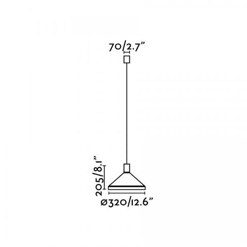 FARO - KOMBO Beige pendant lamp Ø400 68596-7L 