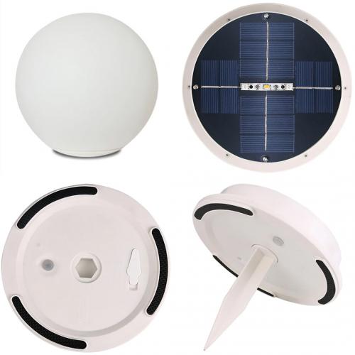 ACA LIGHTING - SOLB25RGBW LED RECHARGEABLE SOLAR BALL LAMP WITH CHARGER