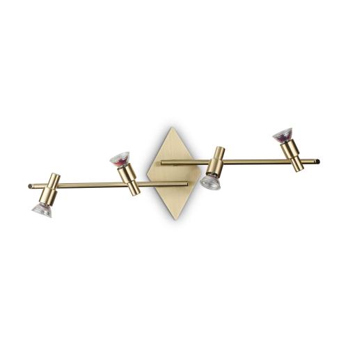 IDEAL LUX - 287812 SLEM PL4 OTTONE SATINATO