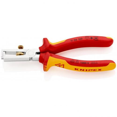 KNIPEX - Insulation Stripper With opening spring, universal 160мм 1106160