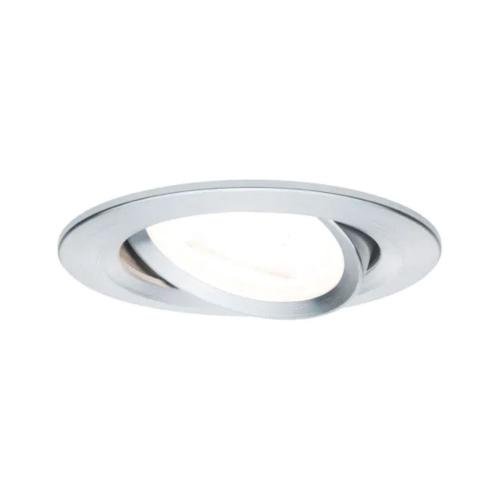 PAULMANN - Луна 93468 LED recessed light 3-Step-Dim Nova pivoting round 84mm 50°✴GU10 6.5W⚡460lm ⚡230V⚡dimmable ⚡2700K✴Полиран алуминий 