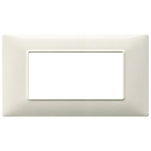 VIMAR - 14654.06 - Plate 4M techn. granite white
