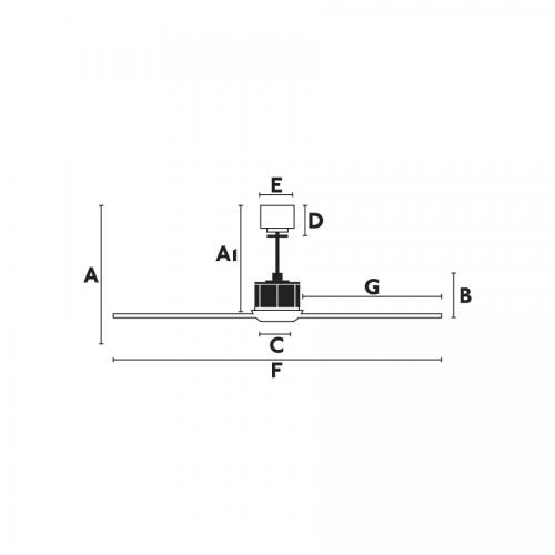 FARO - Таванен вентилатор JUST FAN 33424WP-10 