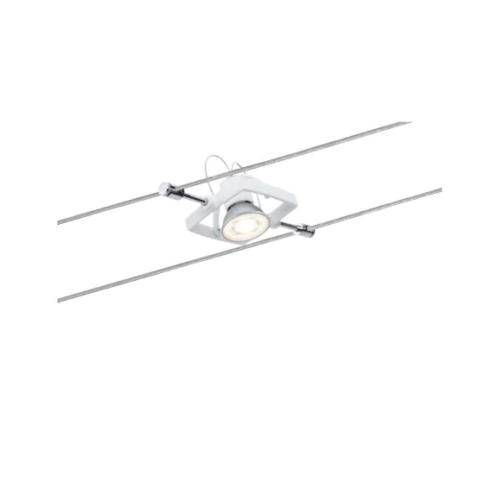 PAULMANN - 94134  Rope system Mac II basic set✴ GU5.3 max. 5x10W ⚡dimmable ~230/12V✴white