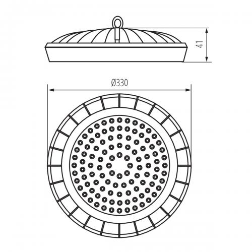 MILEDO - LED осветително тяло high bay HB UFO LED 200W-NW - 31407