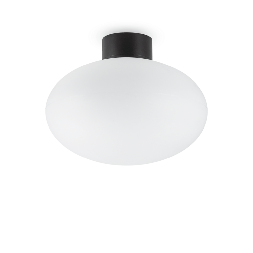 IDEAL LUX - Плафон   CLIO MPL1 NERO 148878 E27, 1X60W, IP44