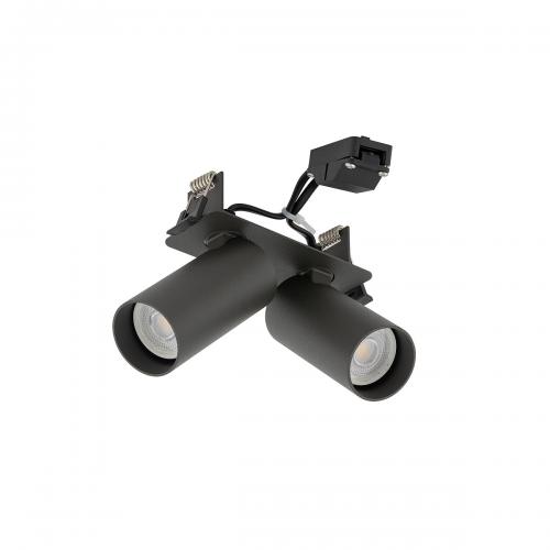 NOWODVORSKI - Спот за вграждане 11473  FOURTY SURFACE ⚡ GU10 R35 ⚡ 2х10W only LED ⚡ 220-230V ✴ Тъмно сив