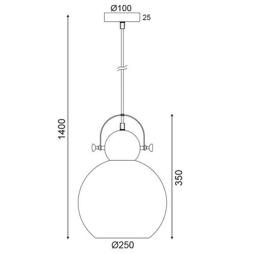 ACA LIGHTING - Пендел  STYLE   KS081225BB