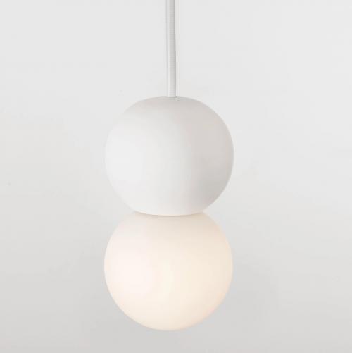 NOVA LUCE - Пендел  Ø8, В:155 см.   9577017  ZERO ⚡ G9 ⚡ 1х5W ⚡ 100-240V ⚡ IP20 ✴ Опалово стъкло/Бял гипс