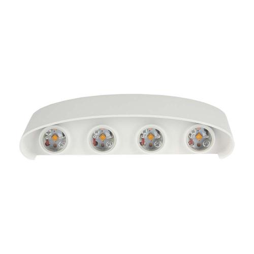 V-TAC - 7W LED Wall Light Sand White IP54 3000K SKU: 218617  VT-848