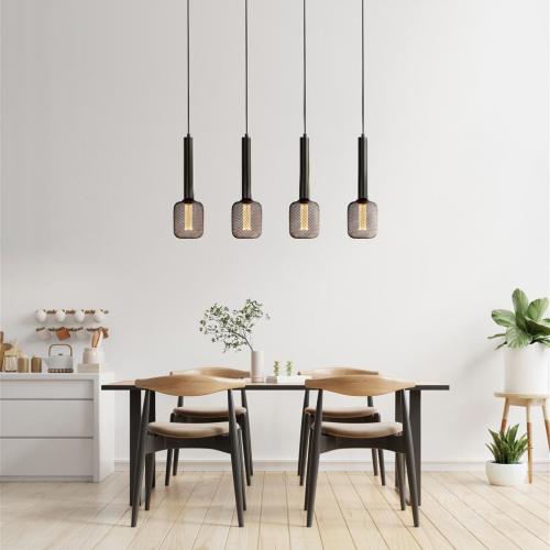 SEARCHLIGHT - Pendant    35720-4BK   Dulwich⚡4 х HALOGEN 60W⚡E27