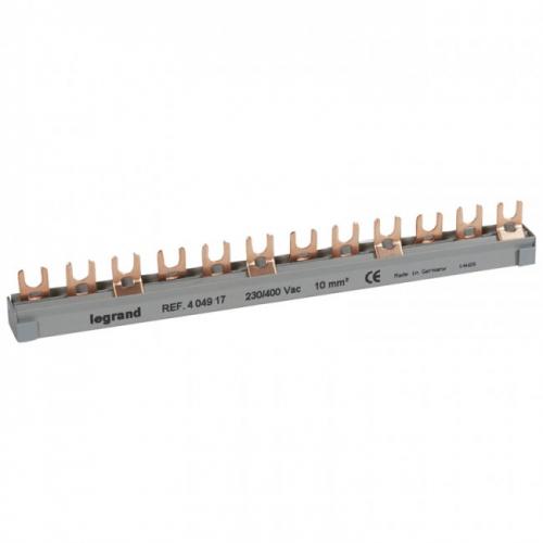 LEGRAND - Supply busbar - fork-type - 3P - max 4 devices connected - 1 row 404917