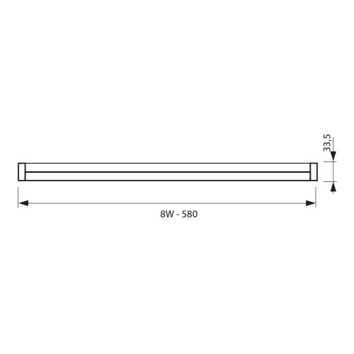 VIVALUX - LED осветително тяло SPICA LED T5 8W CL 4000K VIV003498 