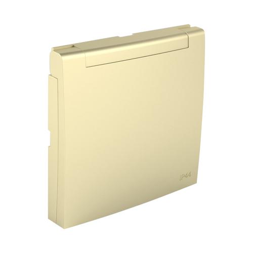 EFAPEL - Face plate for Outlet with lid SCHUKO IP44 GOLD 90634 TDU LOGUS 90
