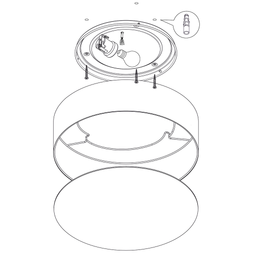 EGLO - ceiling luminaire 32891  REVILLA 1 E27, 40W E27, 40W