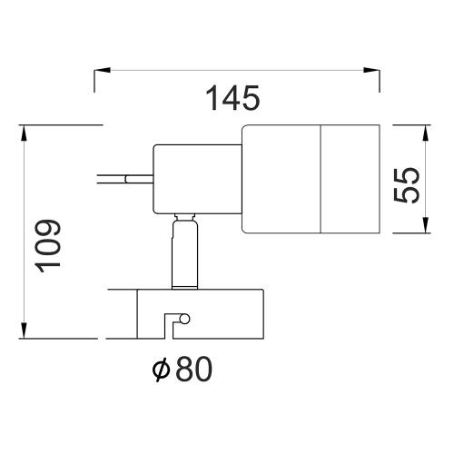 ACA LIGHTING - spot luminaire MC6561 1XGU10