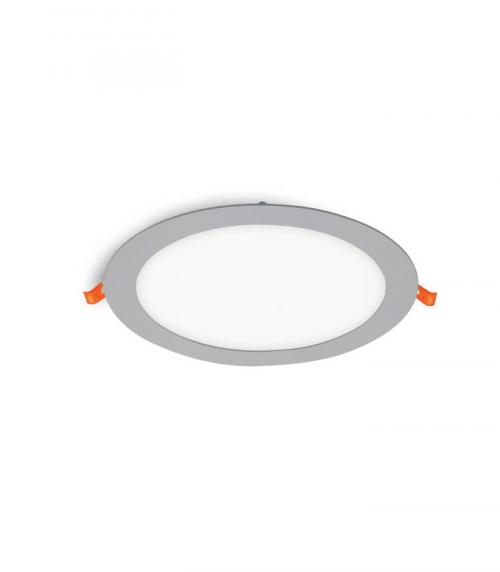 VITO - LED ROUND PANEL SLIM RECESSED LENA-RX Φ220x20mm 18W 1800Lm 6000K (COOL WHITE) GREY 2023999 / 2023991 