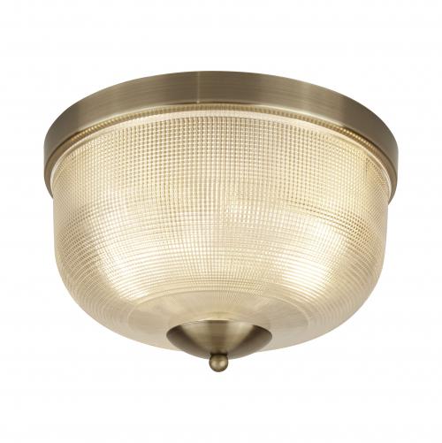 SEARCHLIGHT -  1352-2AB Bistro II - 2lt Flush Fitting Antique Brass  