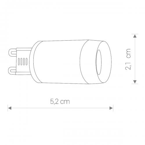NOWODVORSKI - LED Крушка 8447 BULB G9 LED LENS 3W 4000K 