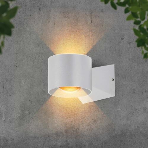 V-TAC - 6W LED Wall Light 4000K White Body IP65 SKU: 10444
