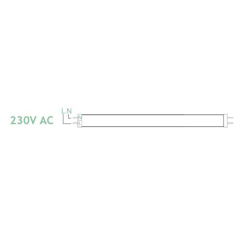 ACA LIGHTING - LED пура T8 G13 едностранно захранване 60CM 9W 230V 6000K 900lm 9T8CWIN